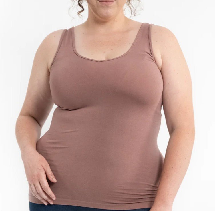 V - neck, Scoop Neck Reversible Tank - Mainstream Boutique