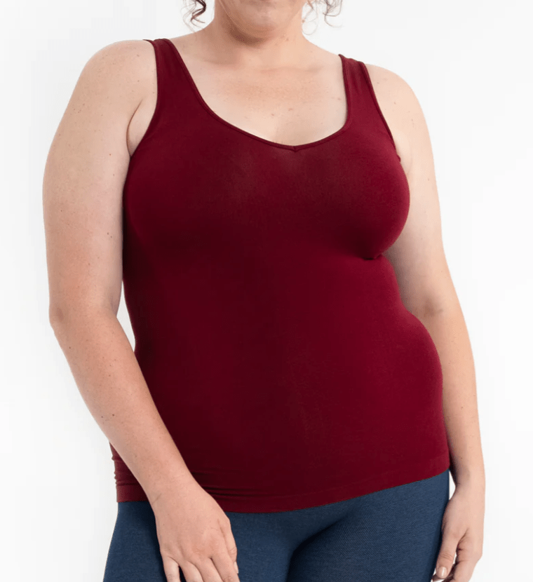 V - neck, Scoop Neck Reversible Tank - Mainstream Boutique