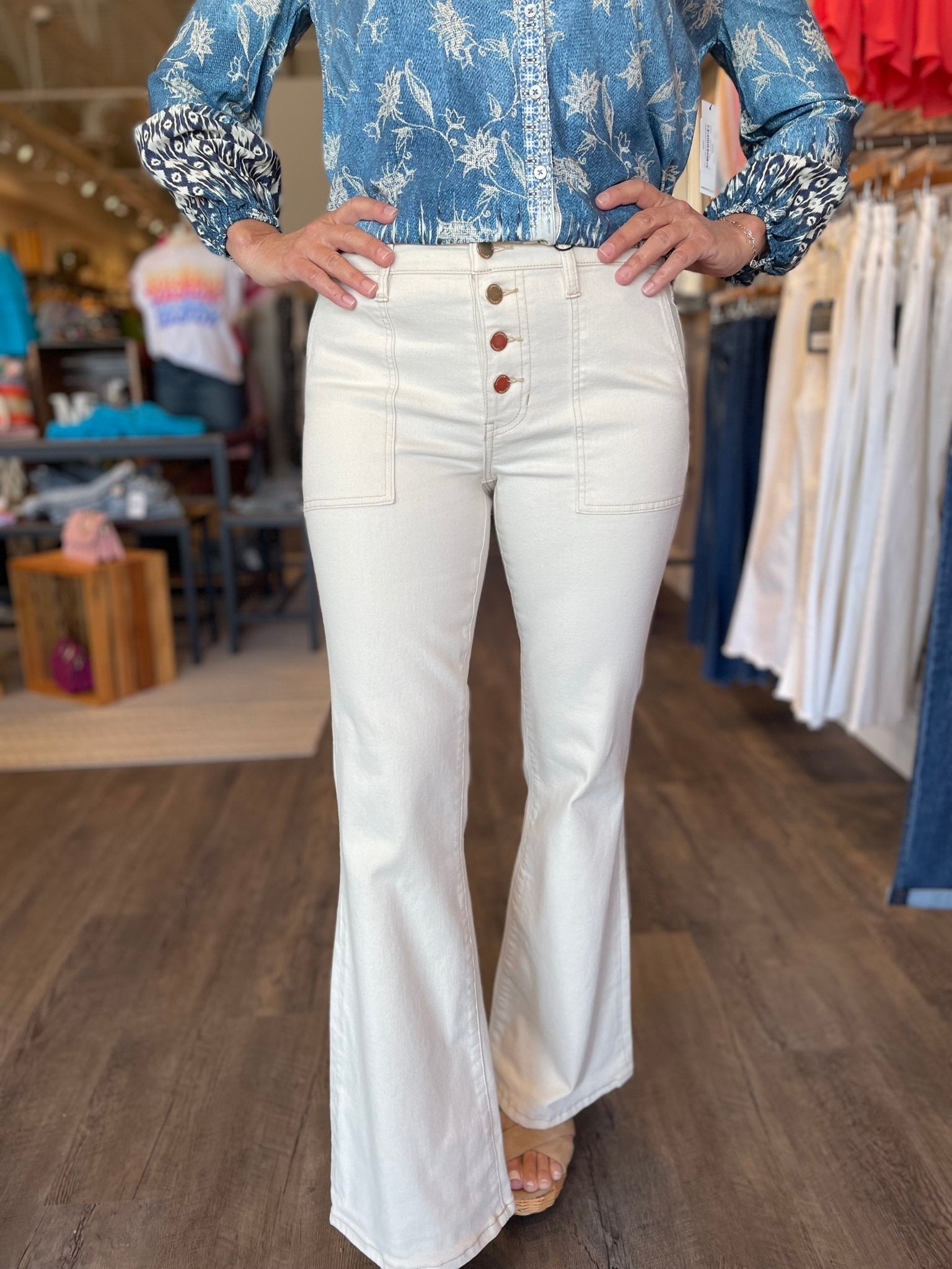 Hannah HR Utility Flare W/Cinch Back - Mainstream Boutique