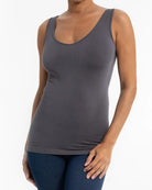 V - neck, Scoop Neck Reversible Tank - Mainstream Boutique