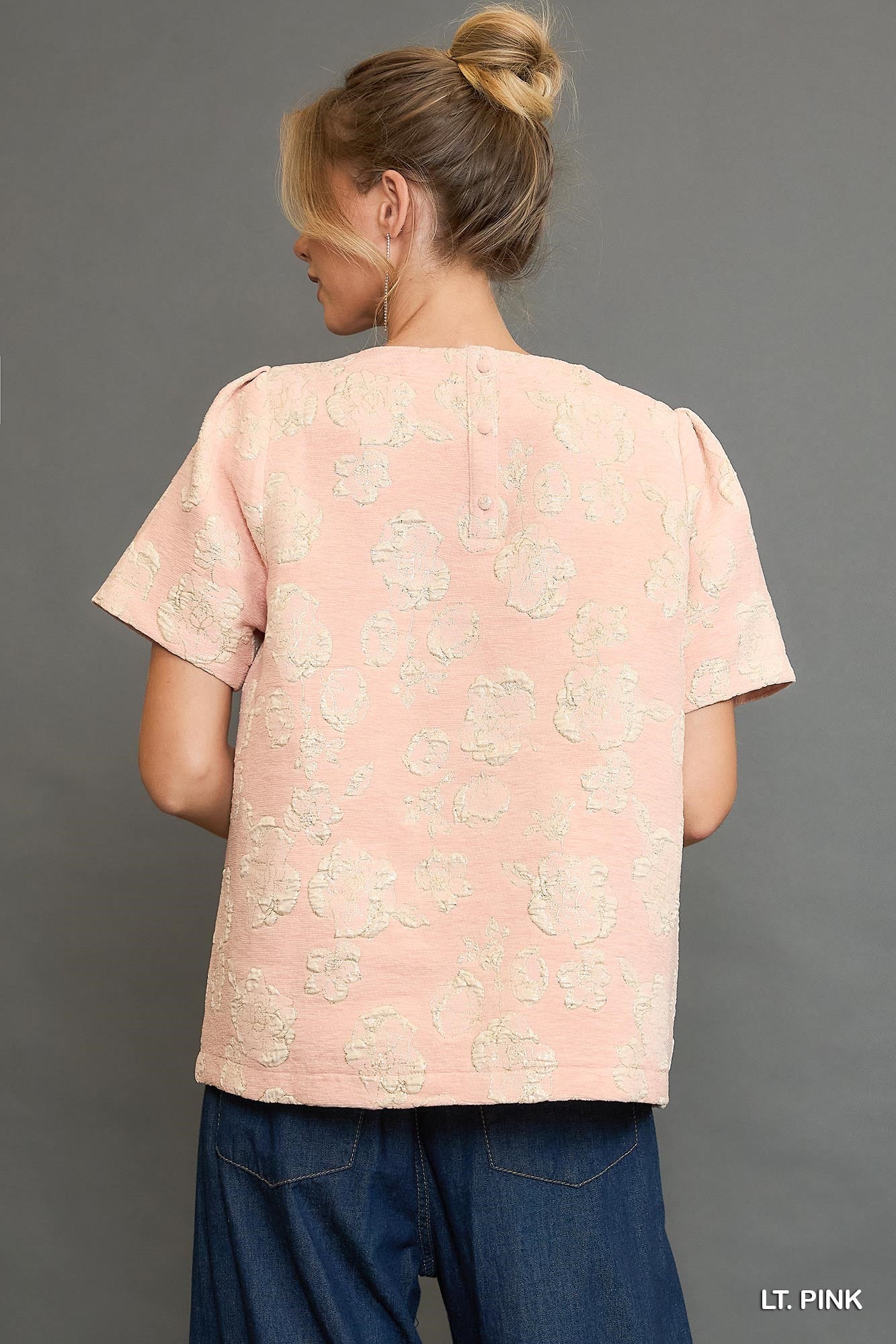 Metallic Floral Top - Mainstream Boutique