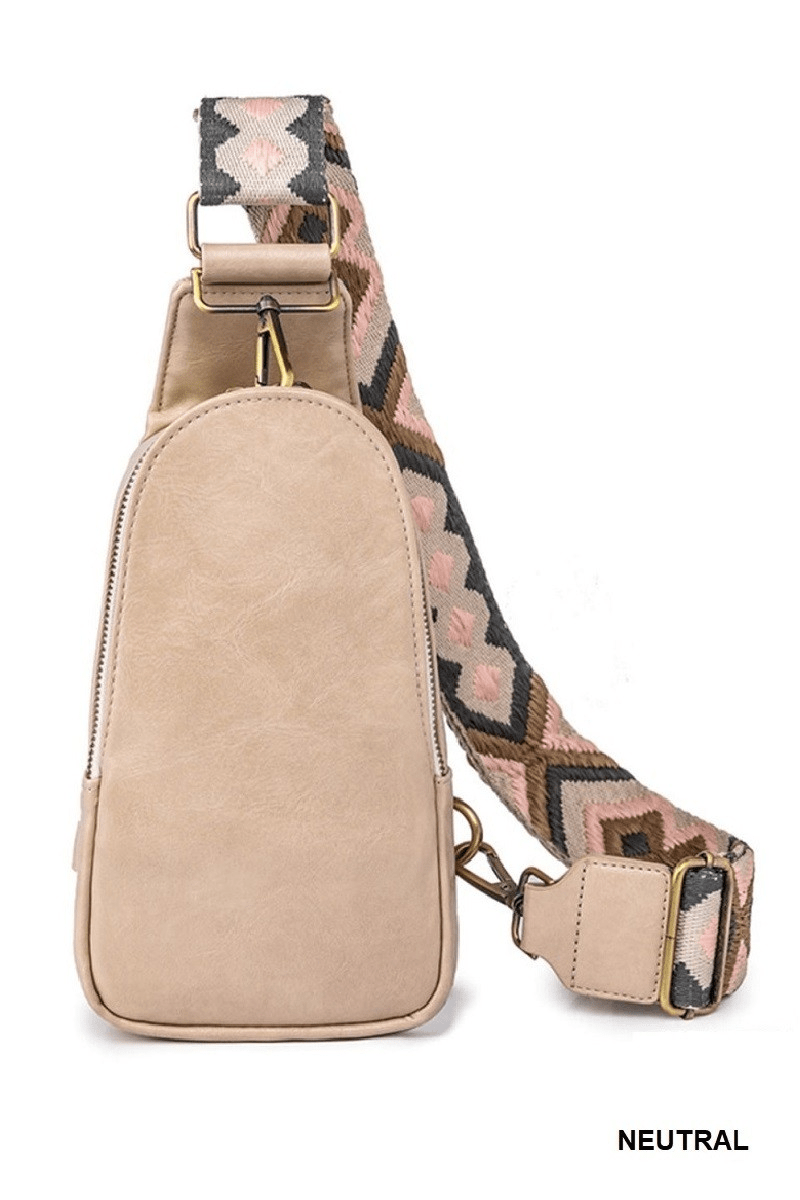 Vegan Leather Crossbody Bag - Mainstream Boutique