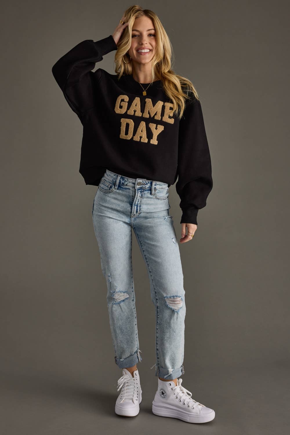 Black Game Day Sweatshirt - Mainstream Boutique