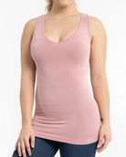 V - neck, Scoop Neck Reversible Tank - Mainstream Boutique