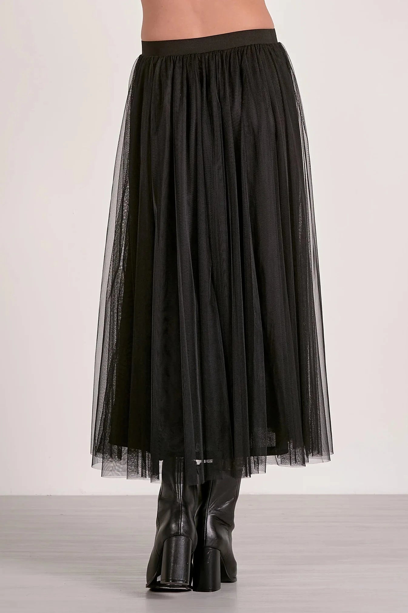 Elan Tuille Midi Skirt - Black - Mainstream Boutique