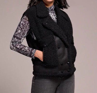 Midnight Luxe Sherpa Vest - Mainstream Boutique