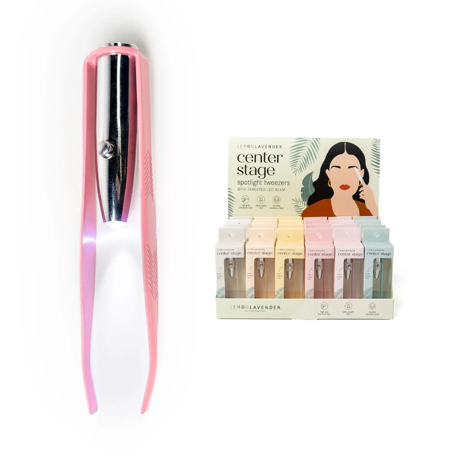 Lemon Lavender Light Up Tweezer - Mainstream Boutique