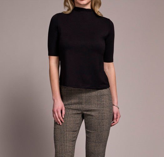 Midnight Poise Funnel Neck Top - Mainstream Boutique