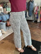 Animal Print Button Fly Pants - Mainstream Boutique