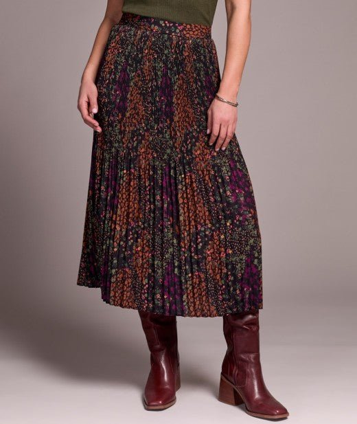 Autumn Drift Plissé Skirt - Mainstream Boutique