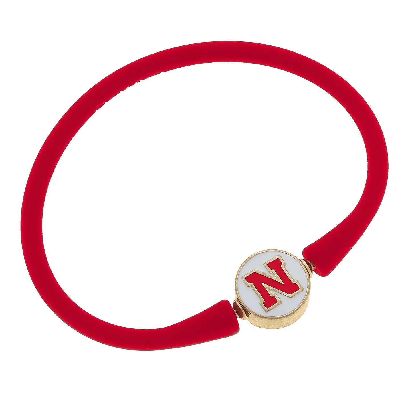 Nebraska Enamel Silicone Bracelet - Mainstream Boutique