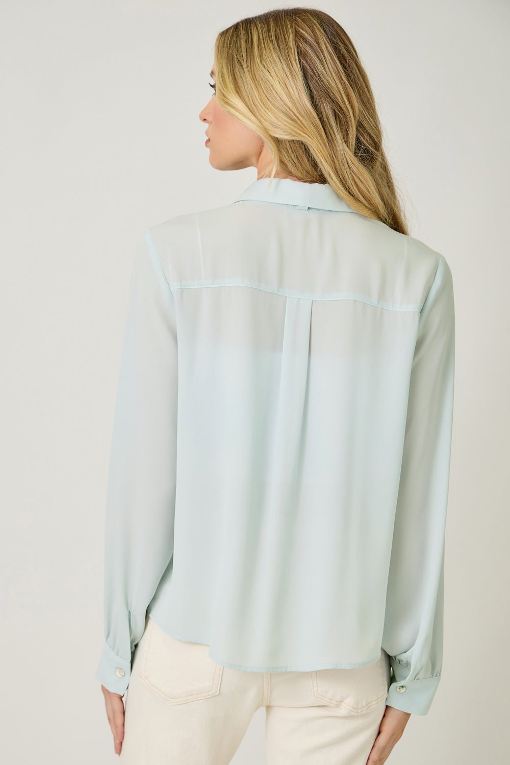 Detachable Tie Neck Blouse - Mainstream Boutique