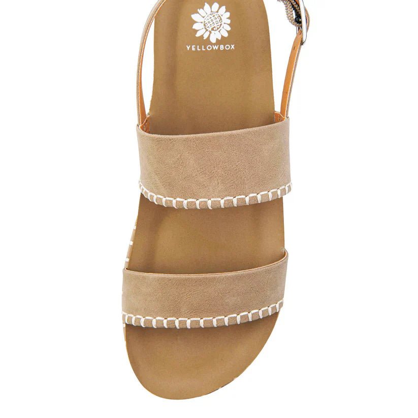 Taupe Open Toe Buckle Sandals - Mainstream Boutique