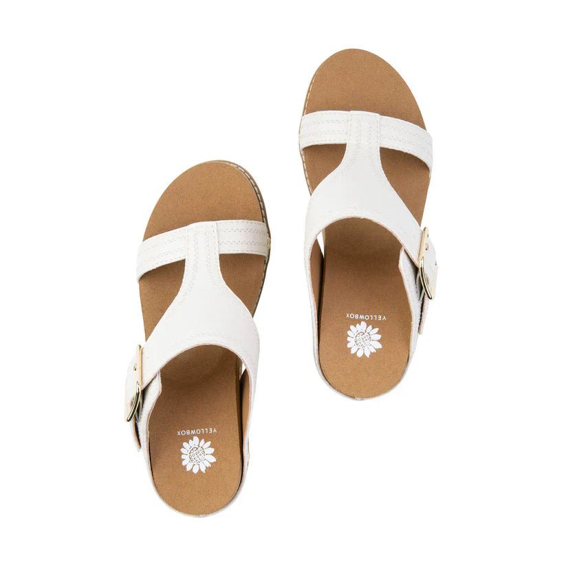 Ivory Open Toe Heeled Sandals With Buckle - Mainstream Boutique