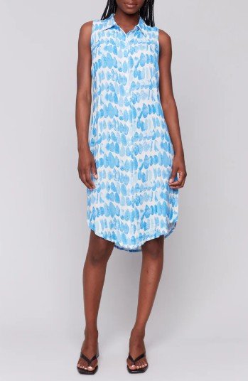 Ocean Splash Shirt Dress - Mainstream Boutique