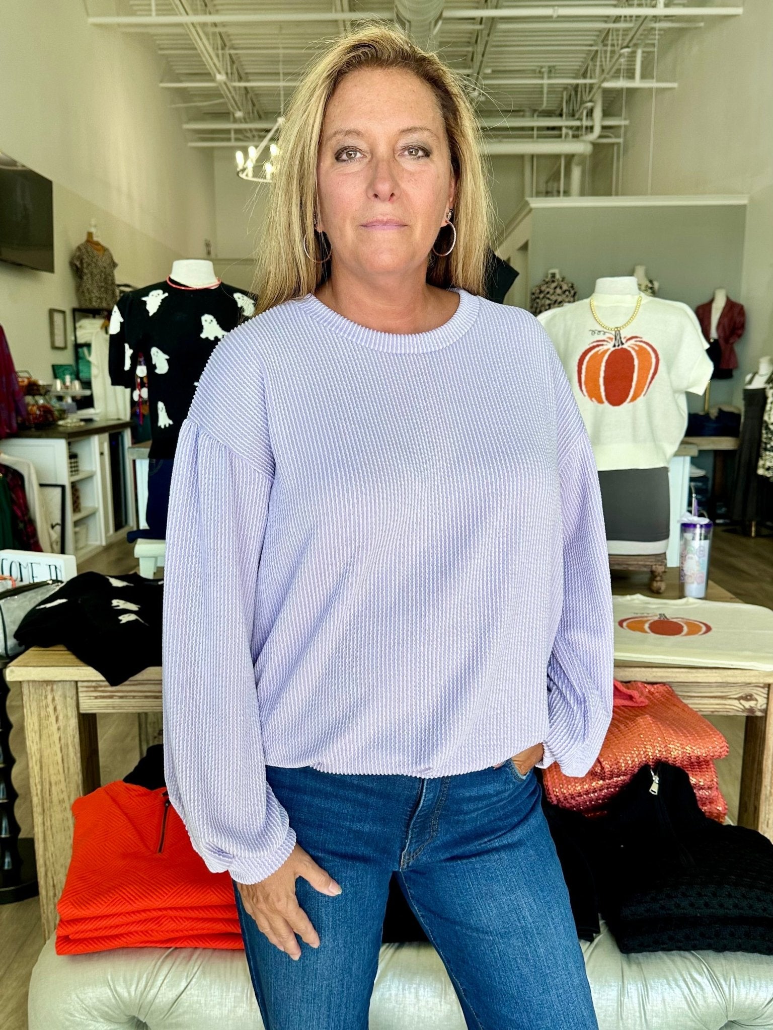 Cassandra Rib Top - Mainstream Boutique