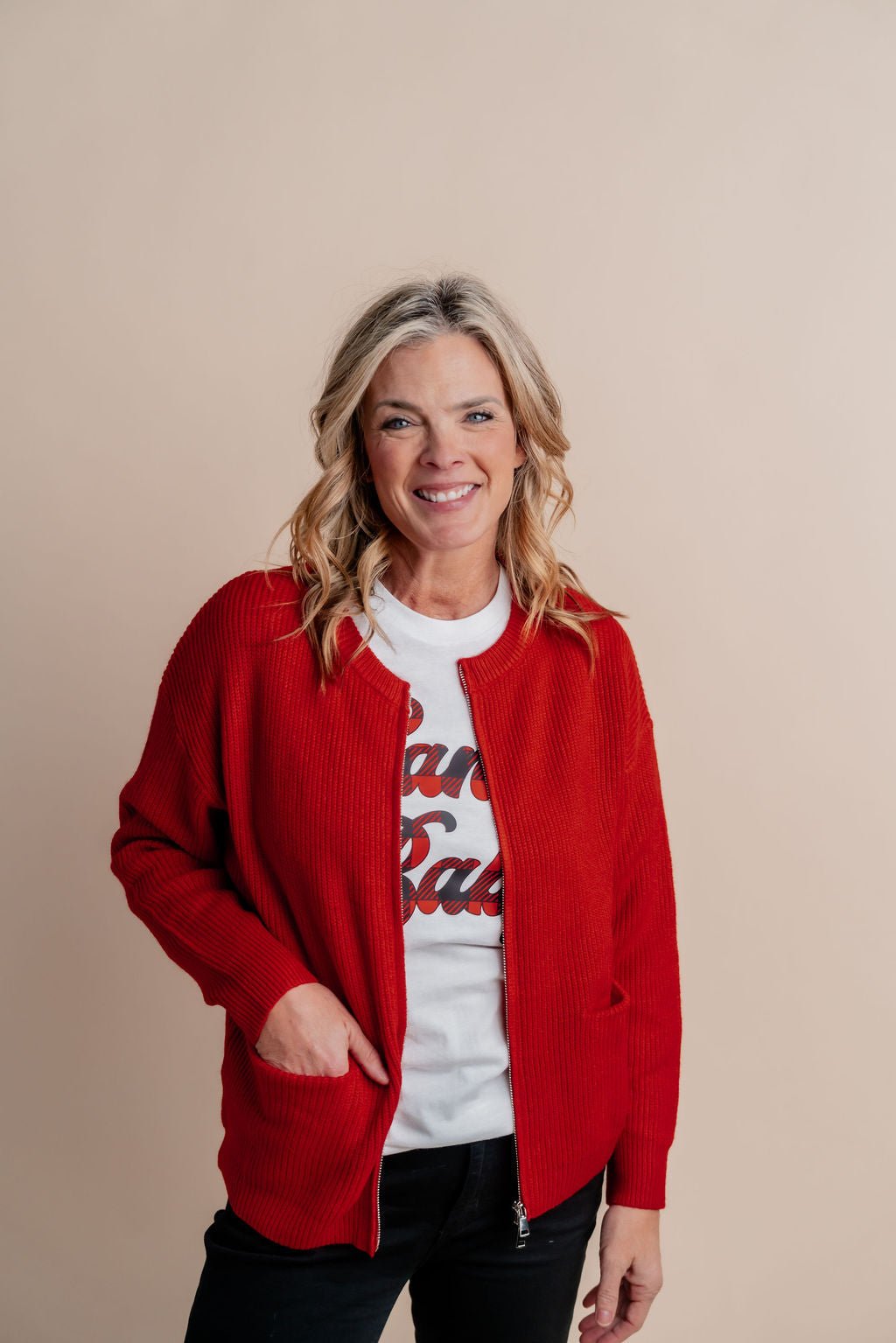 Santa Baby Buffalo Plaid Tee - Mainstream Boutique