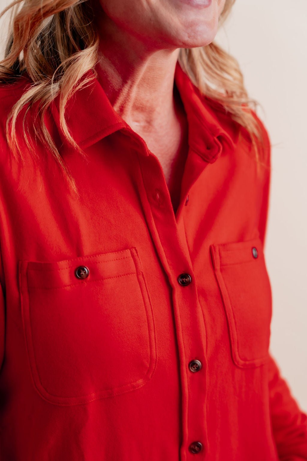 Super Soft Button Up Top - Mainstream Boutique