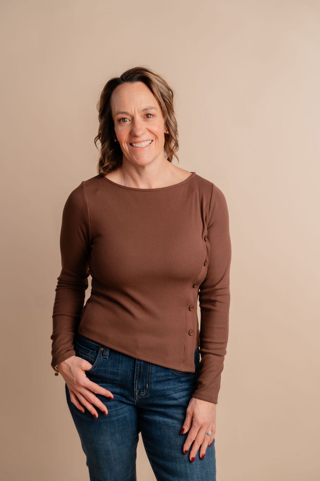 Ribbed Jeannie Top - Mainstream Boutique