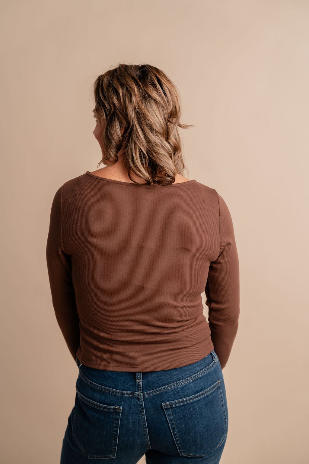 Ribbed Jeannie Top - Mainstream Boutique