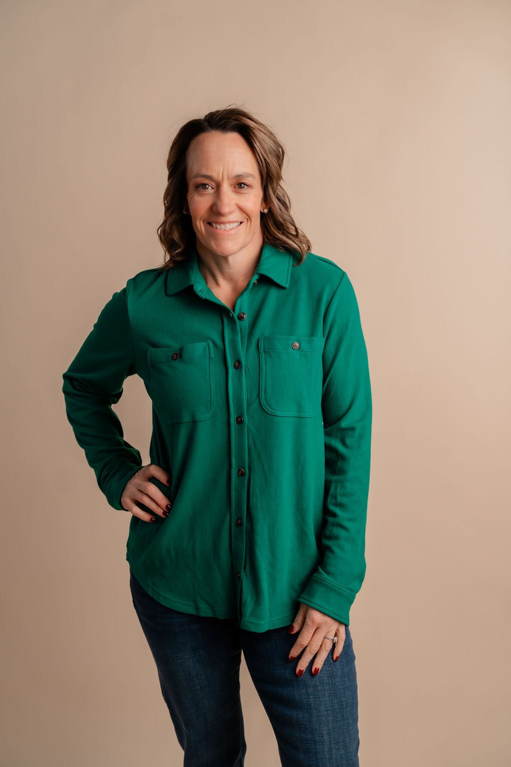 Super Soft Button Up Top - Mainstream Boutique