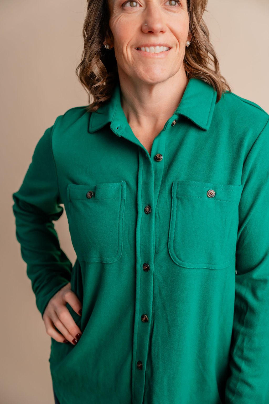 Super Soft Button Up Top - Mainstream Boutique