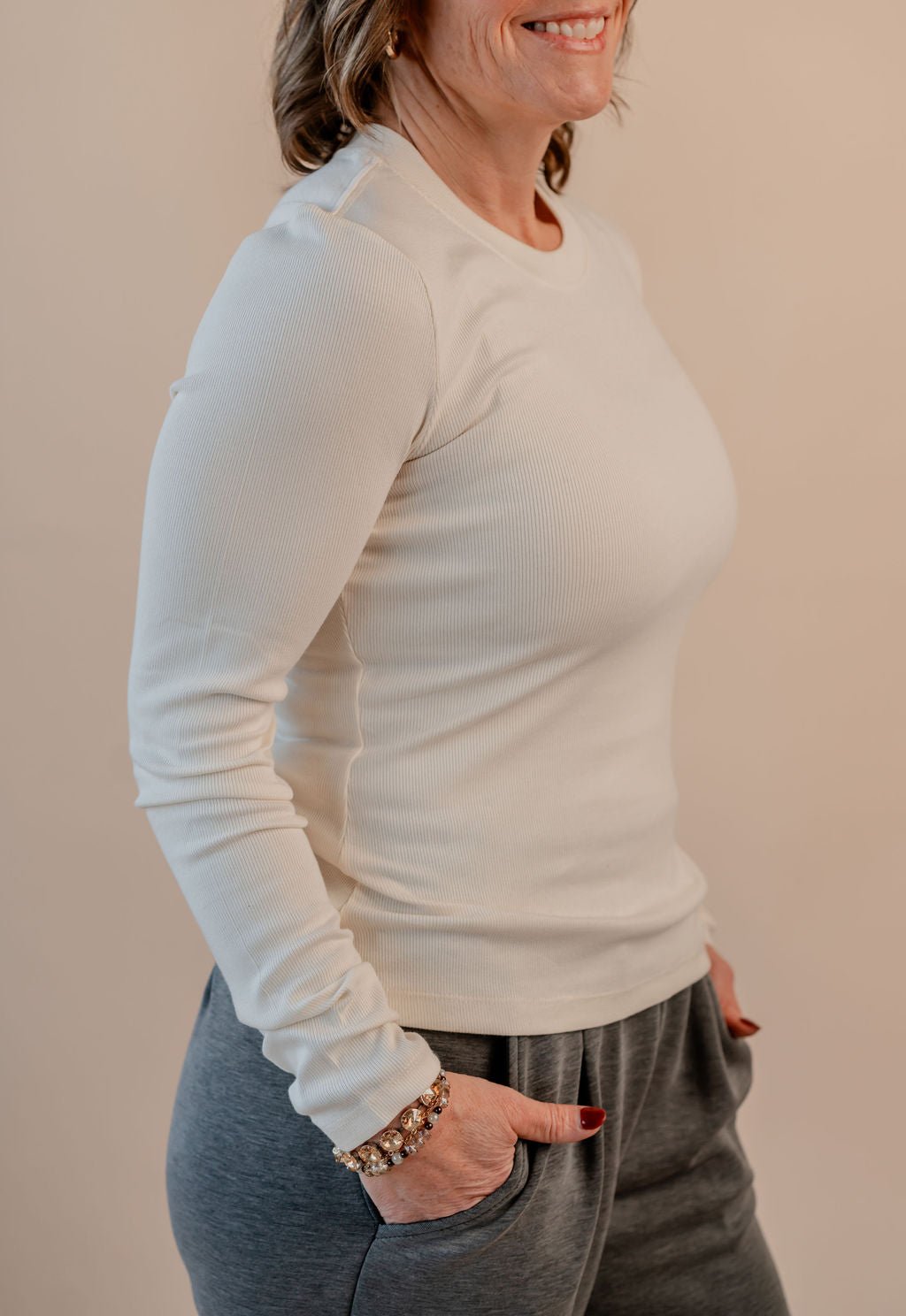 Noelie Scoop Neck Long Sleeve - Mainstream Boutique