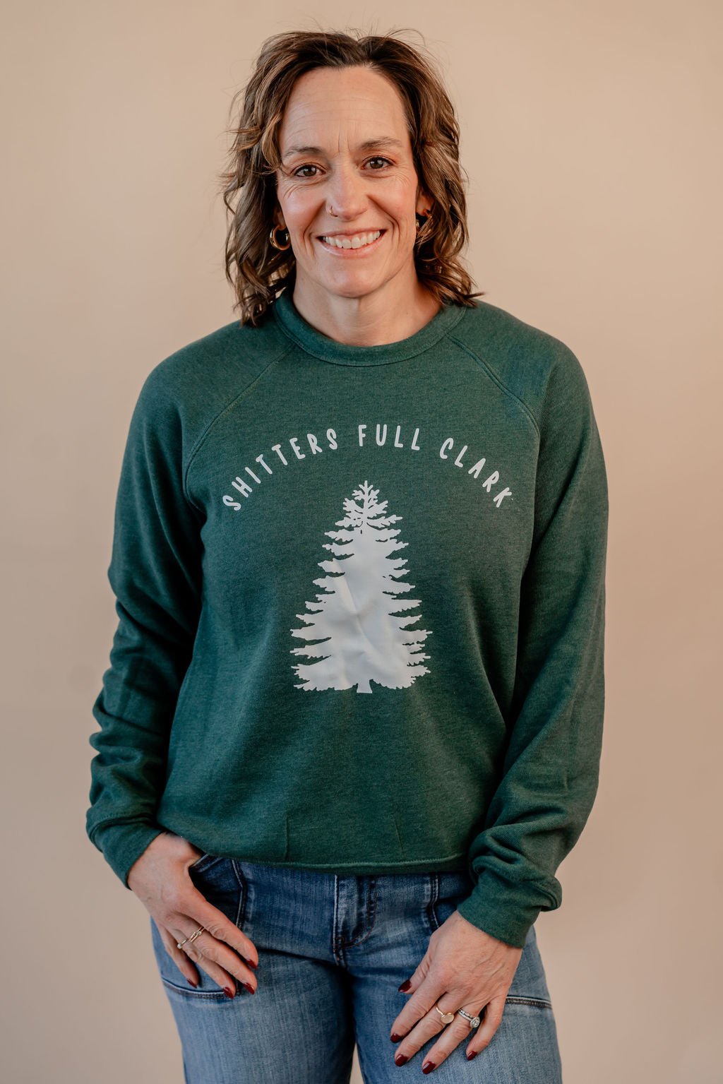 Shitters Full Clark Christmas Graphic Sweatshirt - Mainstream Boutique