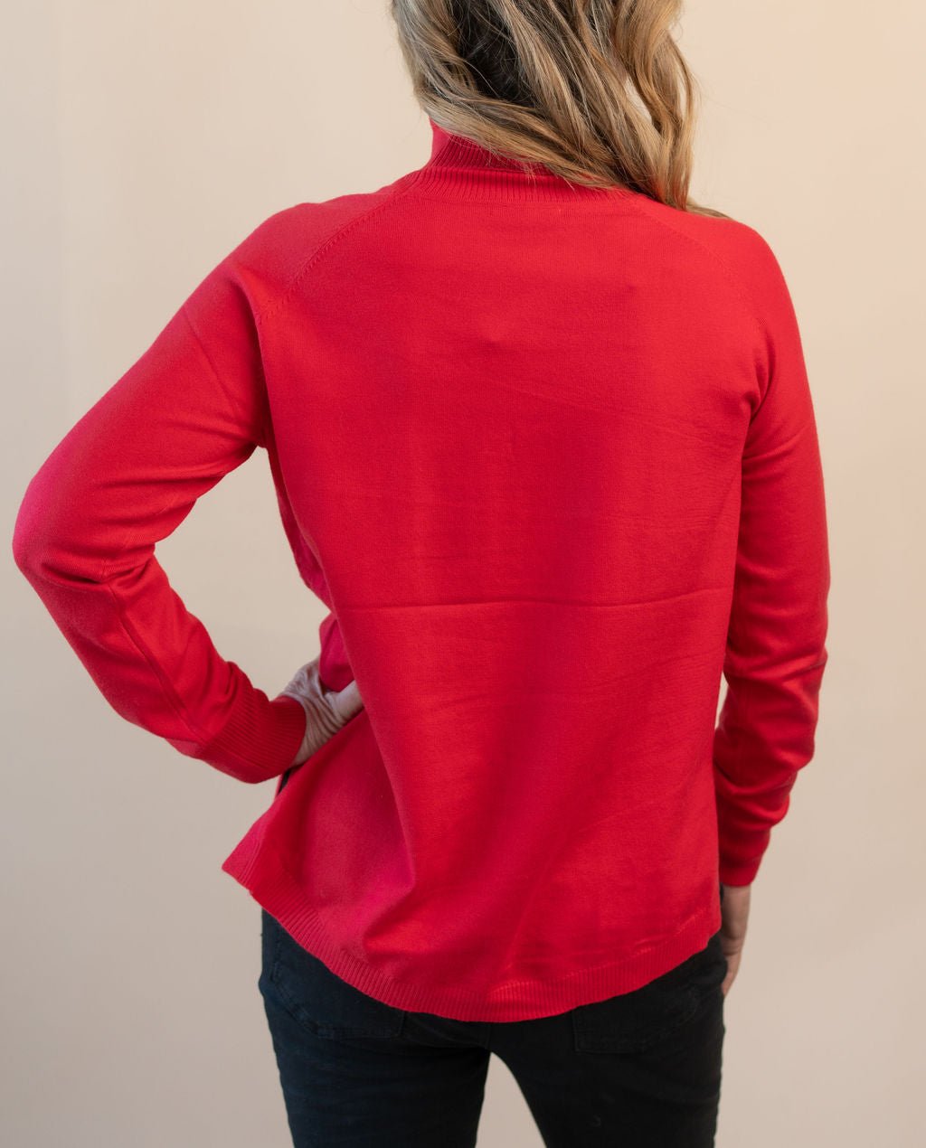 Turtle Neck Sweater W/ Tulip Hem - Mainstream Boutique