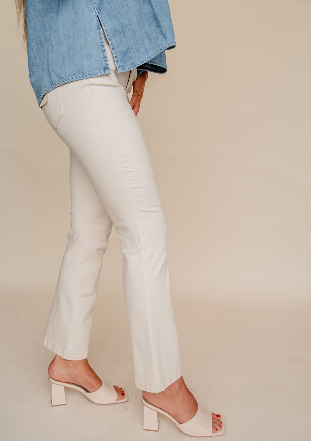 Bootcut Leg 5 Pocket Flex Twill Pants - Mainstream Boutique