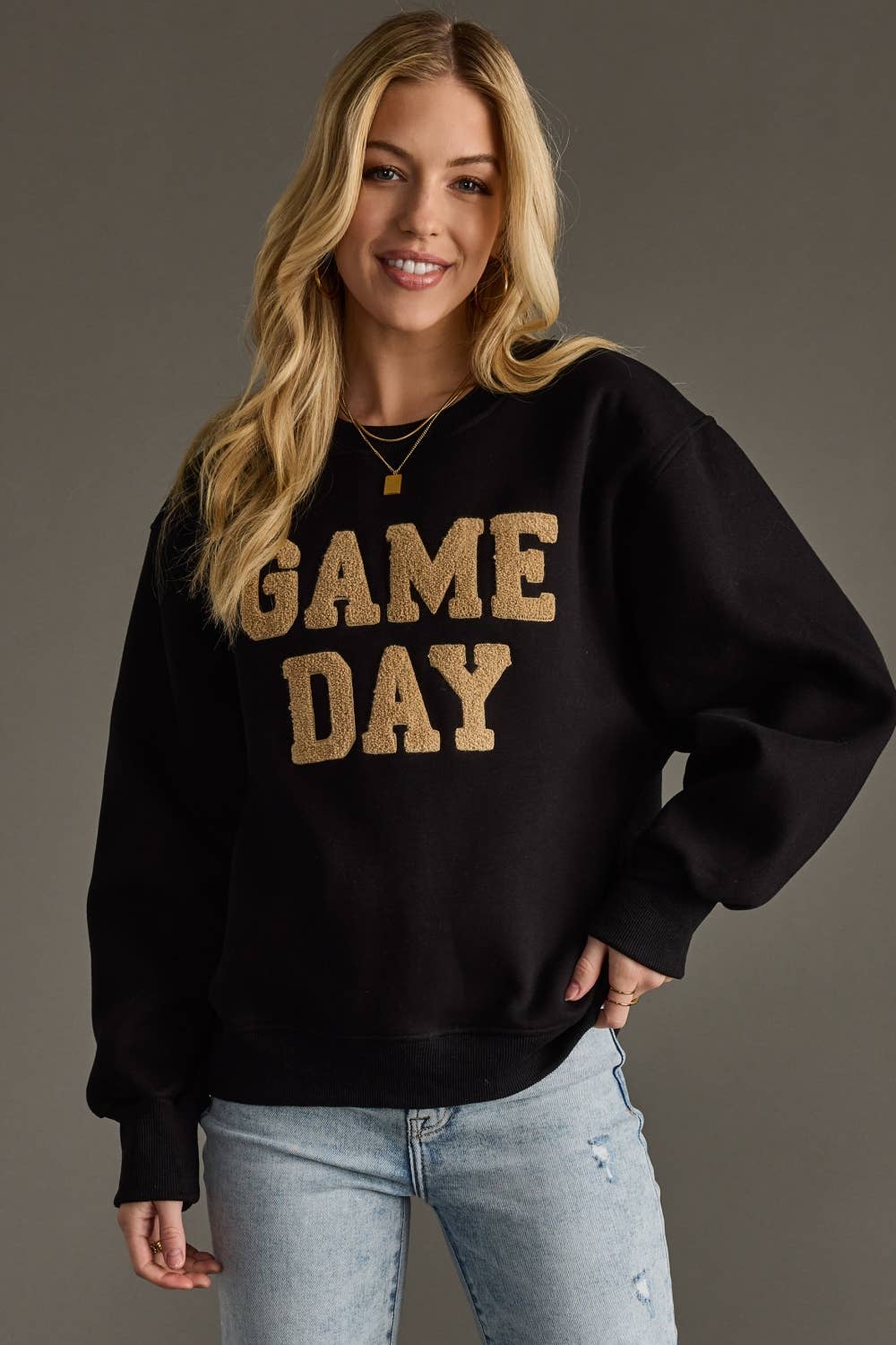 Black Game Day Sweatshirt - Mainstream Boutique