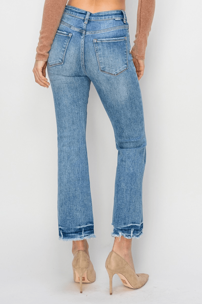 High Rise Ankle Flare Jeans - Mainstream Boutique
