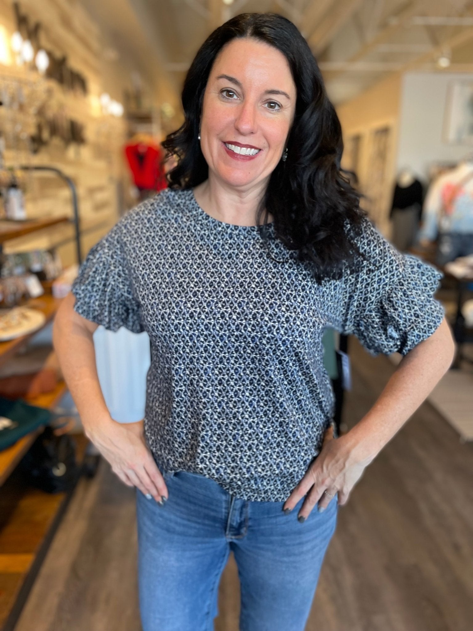 1/2 SLV Drop Shoulder Top - Mainstream Boutique