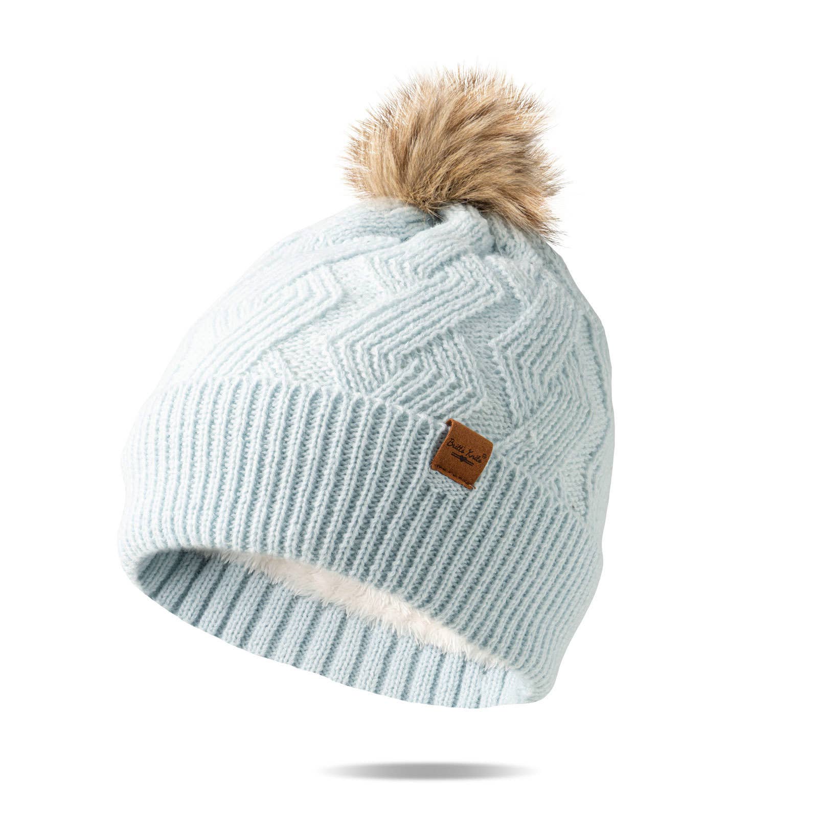 Diamond Weave Pom Hat - Mainstream Boutique