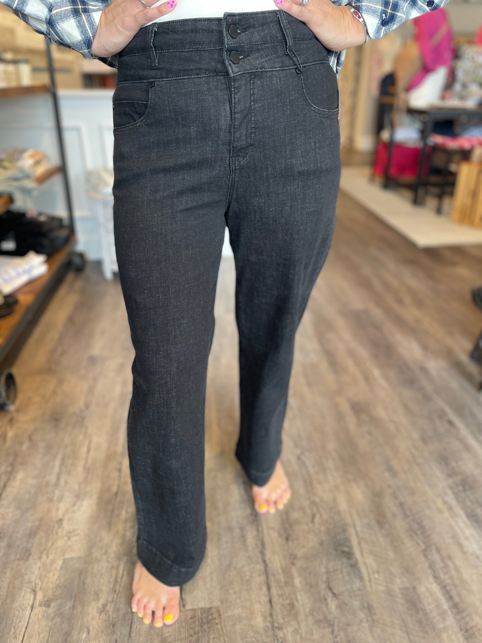 Stride HR Wide Leg W/Double WB - Mainstream Boutique