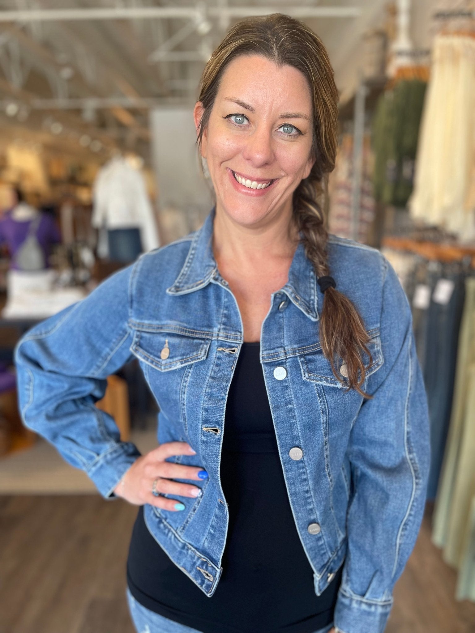 Balloon SLV Denim Jacket - Mainstream Boutique