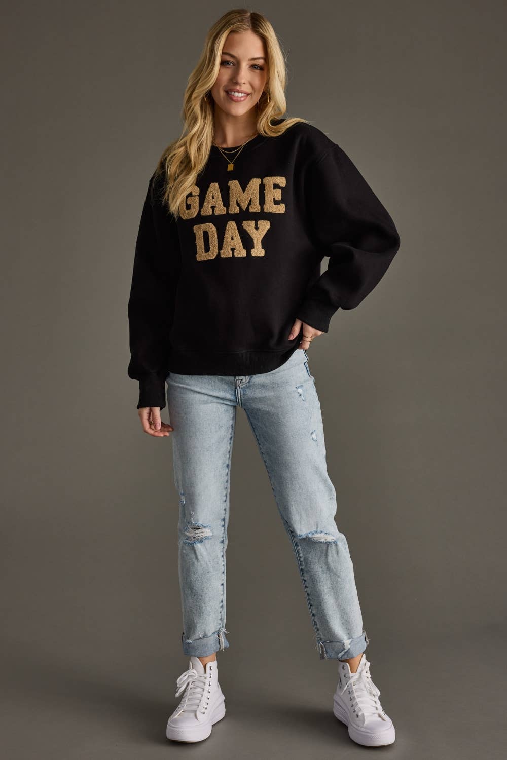 Black Game Day Sweatshirt - Mainstream Boutique