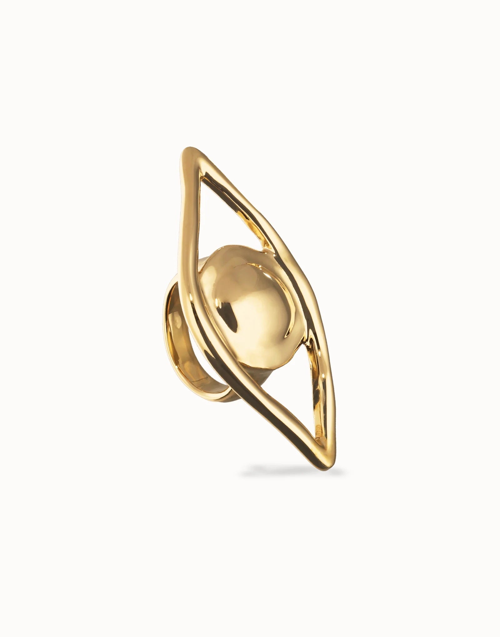 Ser Intuitiva - UNODe50 Big - Eye Gold Ring - Mainstream Boutique