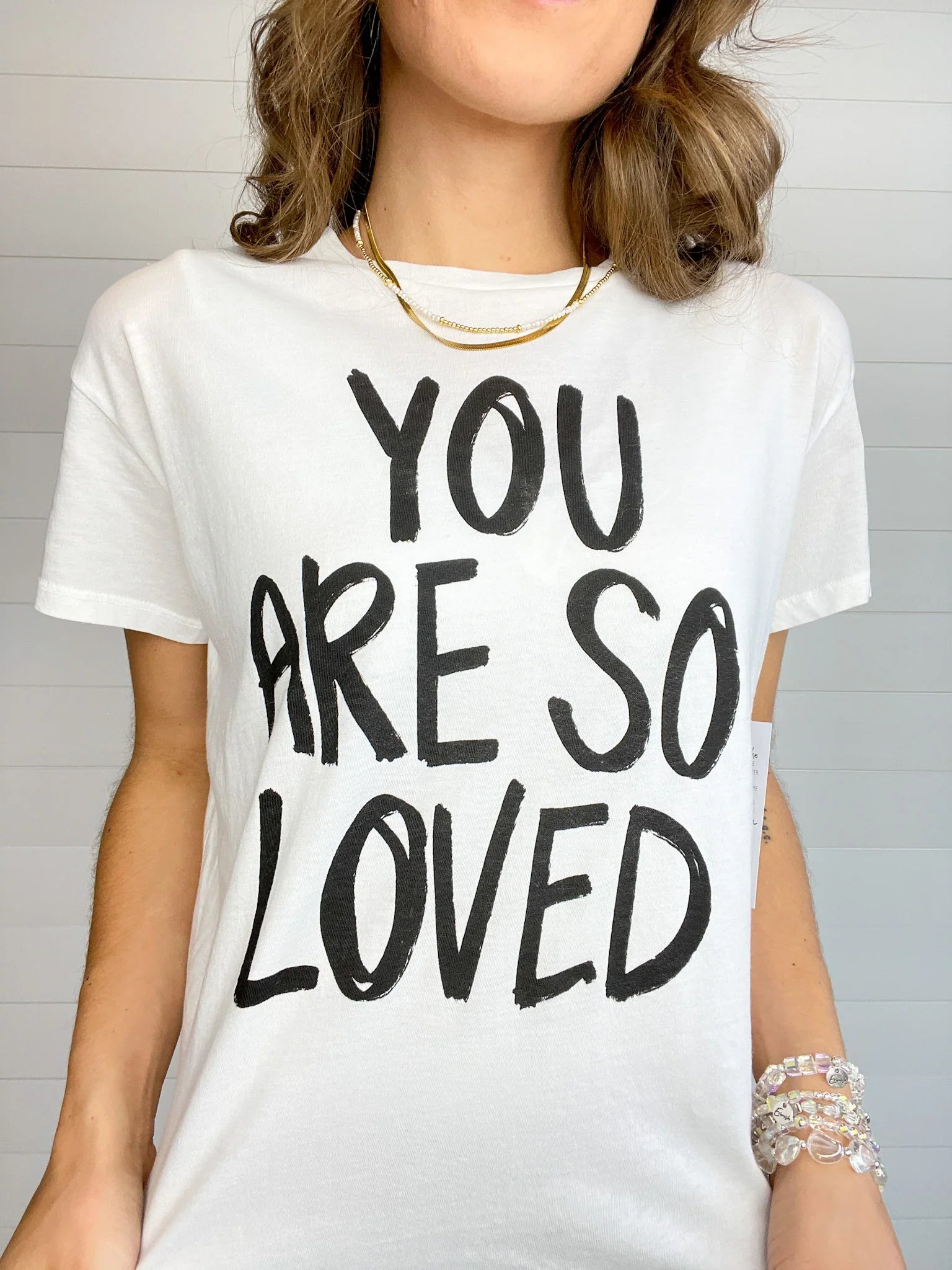 Mac And Me Paint Brushed T-Shirt "You Are So Loved" - Mainstream Boutique
