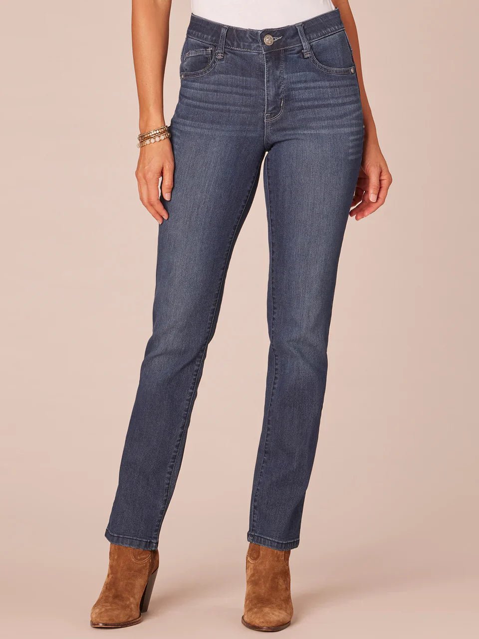 High Rise Straight Leg Jeans - Mainstream Boutique