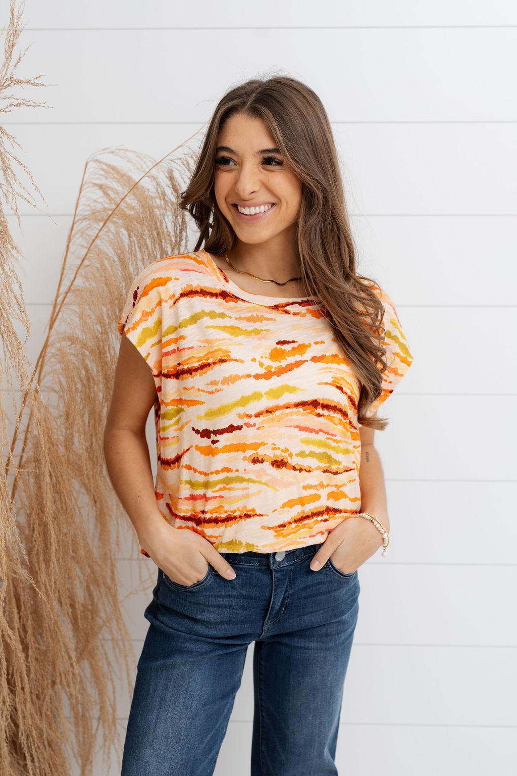 Sunset Streak Tee - Mainstream Boutique