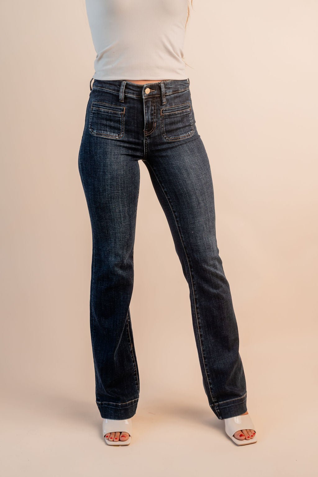 Bootcut Denim W/ Vintage Pocket 34' Inseam - Mainstream Boutique
