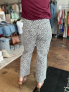 Animal Print Button Fly Pants - Mainstream Boutique