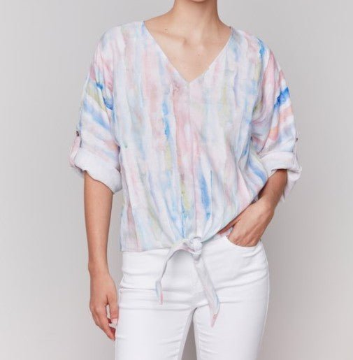 Pastel Drift Tie - Front Top - Mainstream Boutique