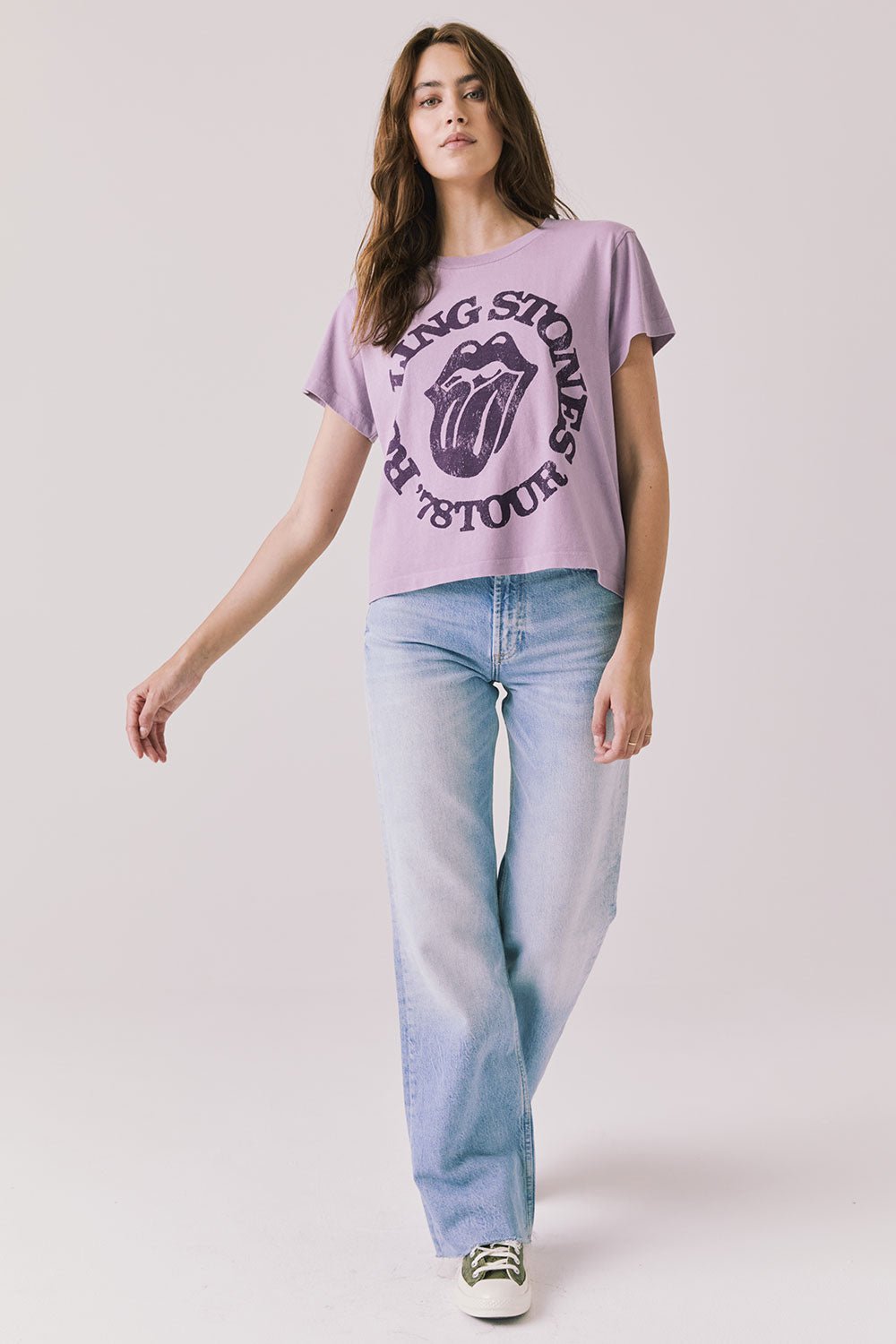 Chaser The Rolling Stones '78 Tour Tee - Amethyst - Mainstream Boutique