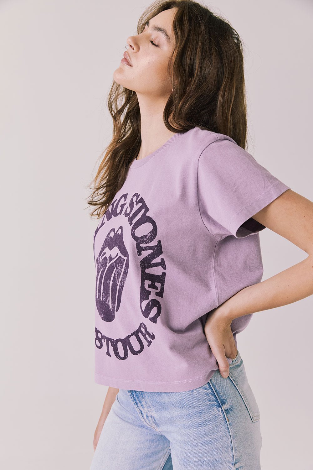 Chaser The Rolling Stones '78 Tour Tee - Amethyst - Mainstream Boutique