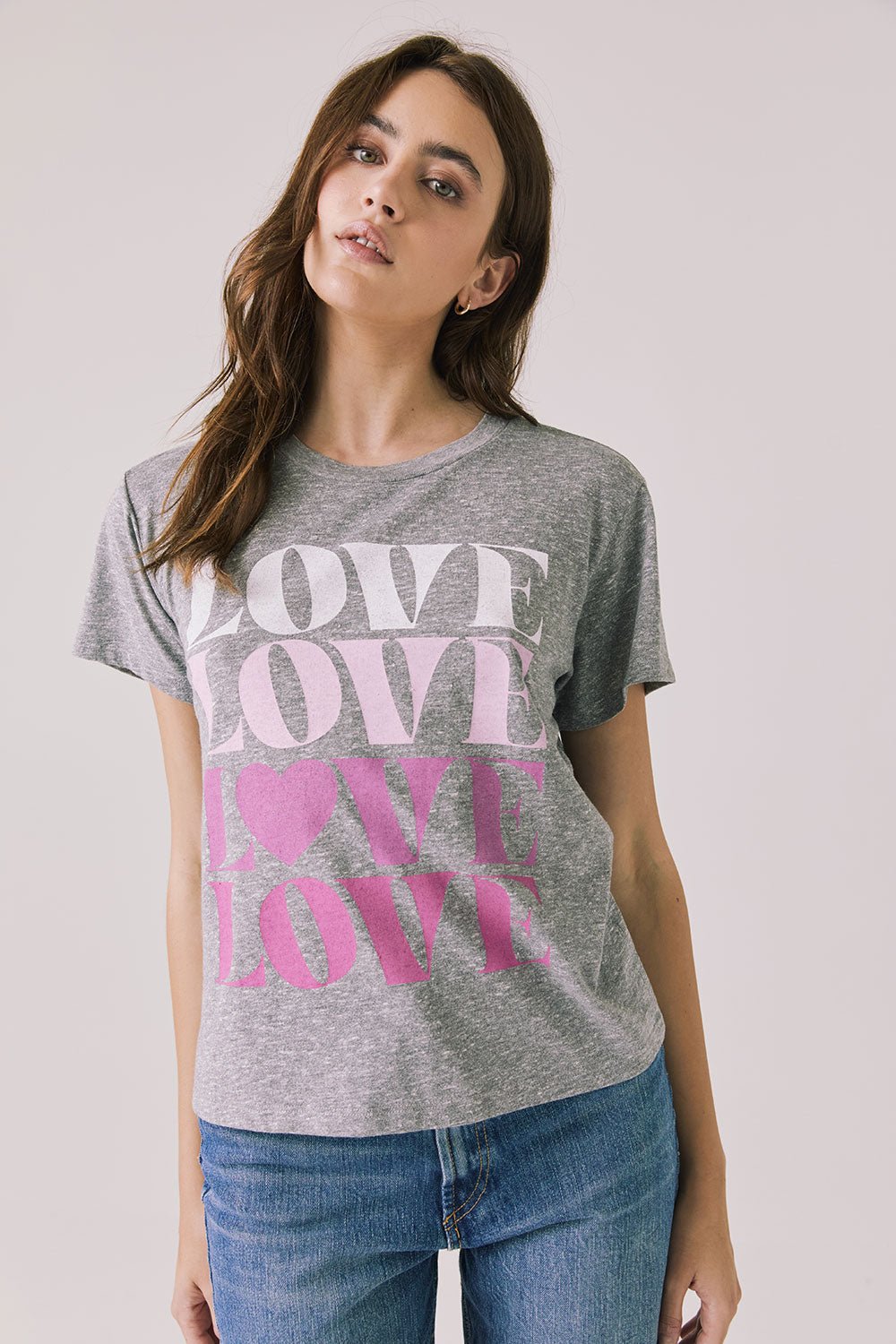 Chaser Love Tee - Grey - Mainstream Boutique