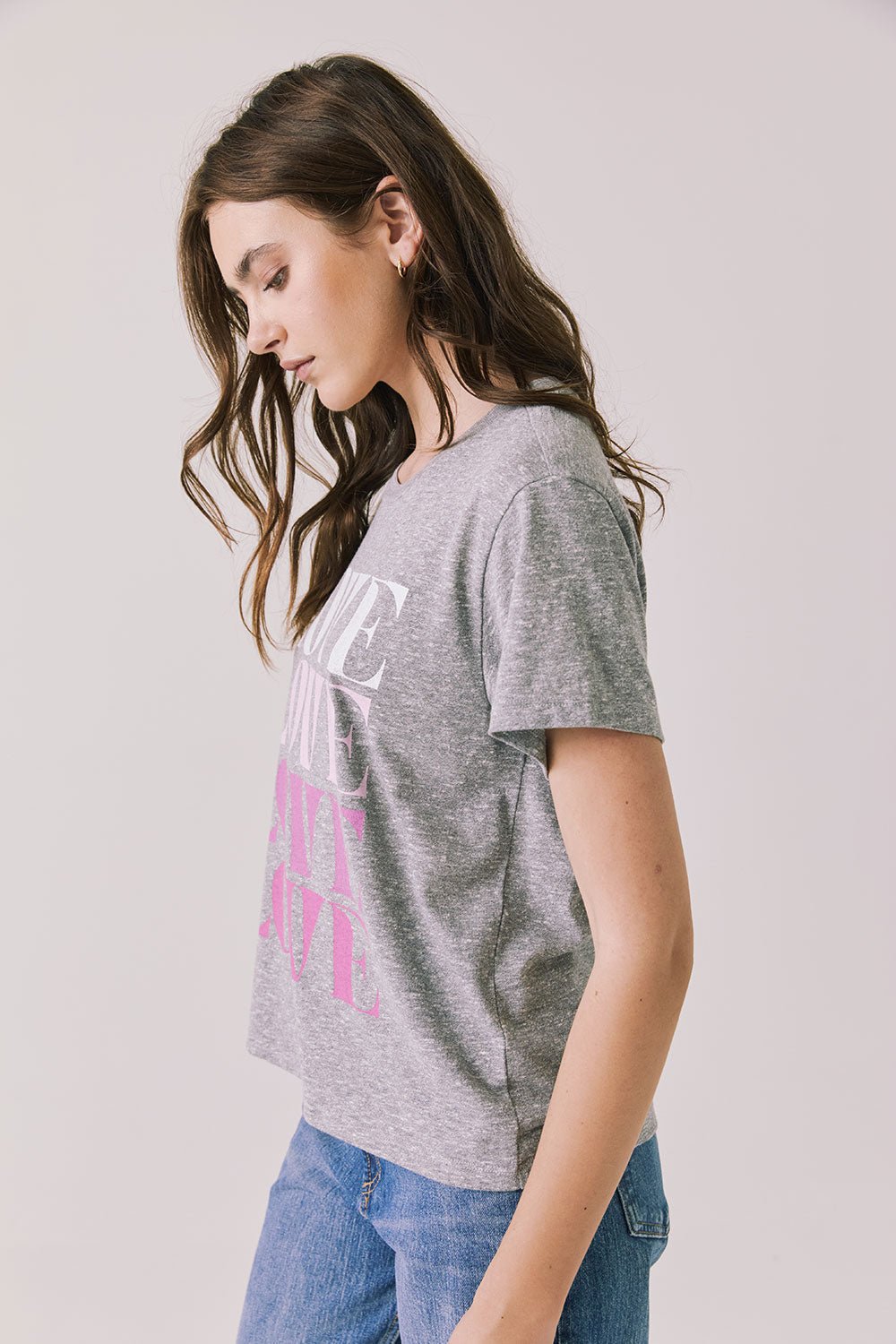 Chaser Love Tee - Grey - Mainstream Boutique