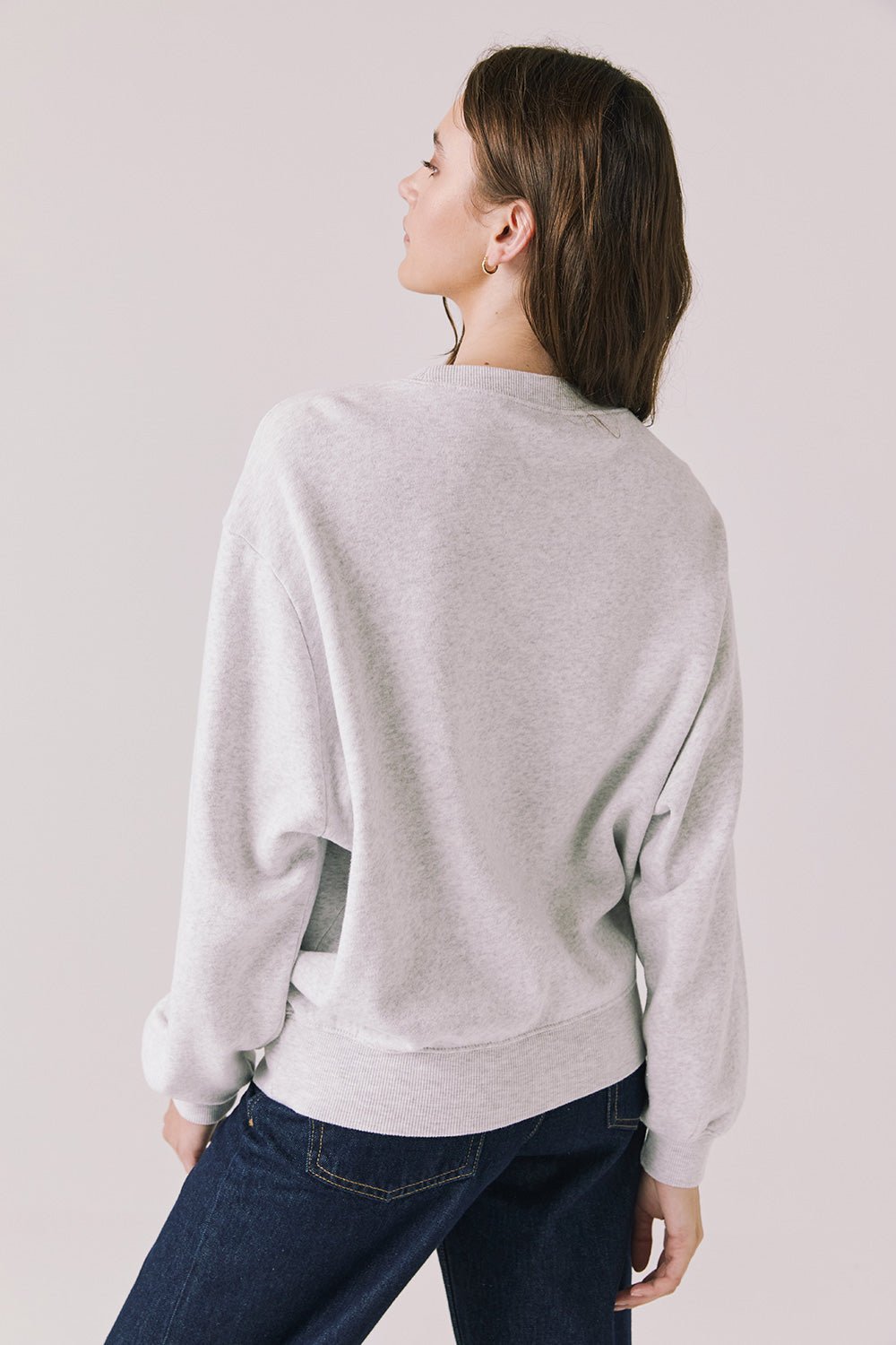 Chaser USA Sports Club Long Sleeve - Lt. Heather Grey - Mainstream Boutique