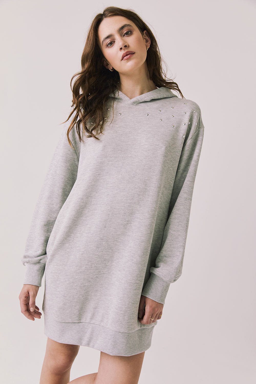Chaser Aster Heather Grey Hoodie - Mainstream Boutique
